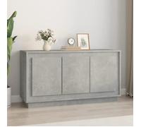 vidaXL Buffet 831889 gris béton 102x35x55 cm bois d'ingénierie