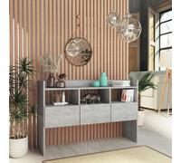 Vidaxl Buffet Gris Béton 105x30x70 Cm Bois D'ingénierie Gris