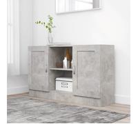 vidaXL Buffet Gris béton 120x30,5x70 cm Aggloméré