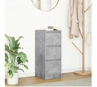 vidaXL Buffet gris béton 29,5x34x76 cm bois d'ingénierie 861637