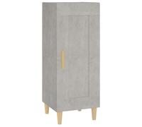 Vidaxl Buffet Gris Béton 34,5x34x90 Cm Bois D'ingénierie Multicolore