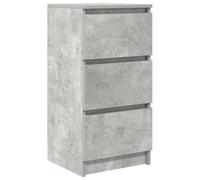 vidaXL Buffet gris béton Bois d'ingénierie 37,5x35x76 cm