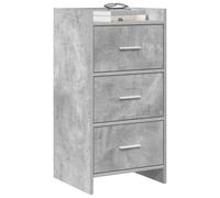 vidaXL Buffet Gris béton 40 x 36 x 80 cm Bois d'ingénierie