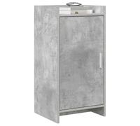 vidaXL Buffet Gris béton 40 x 36 x 80 cm Bois d'ingénierie
