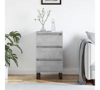 vidaXL Buffet gris béton 40x35x70 cm bois d'ingénierie