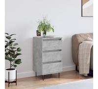 vidaXL Buffet gris béton 40x35x70 cm bois d'ingénierie
