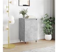 vidaXL Buffet gris béton 40x35x70 cm bois d'ingénierie831044 Blanc G