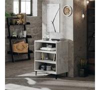 vidaXL Buffet gris béton 57x35x70 cm bois d'ingénierie806062 Gris G