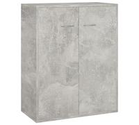 Vidaxl Buffet Gris Béton 60 X 30 X 75 Cm Aggloméré Gris