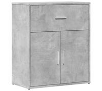 Vidaxl Buffet Gris Béton 60x31x70 Cm Bois D'ingénierie Marron