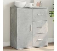 Vidaxl Buffet Gris Béton 60x31x70 Cm Bois D'ingénierie Marron