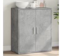 Vidaxl Buffet Gris Béton 60x31x70 Cm Bois D'ingénierie Marron