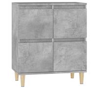 vidaXL Buffet armoire latérale Scandinave, Bois d'ingénierie, Gris béton 60x35x70 cm