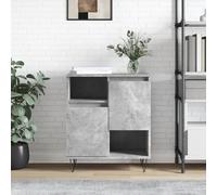 vidaXL Buffet, Armoire Latérale avec Pieds, Meuble de Rangement, Organisateur de Salon Salle de Séjour Intérieur, Gris Béton Bois d'Ingénierie