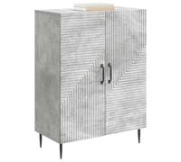 vidaXL Buffet Gris béton 66 x 34,5 x 89,5 cm Bois d'ingénierie, Buffet stylé, Rangement Vintage, armoires rectangulaires pour Salle à Manger, Solution spacieuse, Organisateur déco