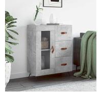 vidaXL Buffet gris béton 69,5x34x90 cm bois d'ingénierie 828016