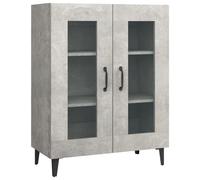 Vidaxl Buffet Gris Béton 69,5x34x90 Cm Bois D'ingénierie Multicolore