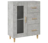 Vidaxl Buffet Gris Béton 69,5x34x90 Cm Bois D'ingénierie Multicolore
