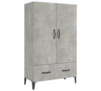 Vidaxl Buffet Gris Béton 70x31x115 Cm Bois D'ingénierie Marron