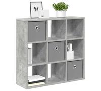 vidaXL Buffet avec tiroir Gris béton 73,5 x 24 x 69,5 cm, Salon, Design Moderne, Meuble Durable, Rangement Ample pour Espaces Confortables et Fonctionnels
