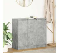 vidaXL Buffet gris béton 85x34x76 cm bois d'ingénierie, meuble de rangement, meuble de rangement de cuisine, meuble de 861628