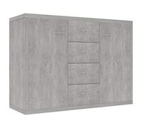 vidaXL Buffet Gris béton 88x30x75 cm Aggloméré