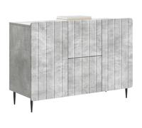 vidaXL Buffet Gris béton 89 x 34,5 x 62 cm Bois d'ingénierie, Bahut rectangulaire Moderne, Rangement généreux pour Le Salon, Cabinet élégant, unité Polyvalente