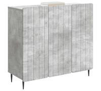 vidaXL Buffet Gris béton 89 x 34,5 x 82 cm Bois d'ingénierie, Buffet Moderne, Meuble rectangulaire, Chic pour Salon, Armoire Fonctionnelle avec Grand Espace