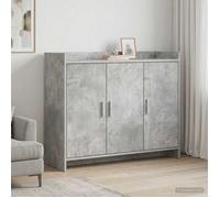 vidaXL Buffet Gris béton 98,5 x 33 x 80 cm Bois d'ingénierie 8011126