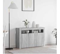 vidaXL Buffet Gris Sonoma 116 x 30 x 75 cm Bois d'ingénierie 3333881