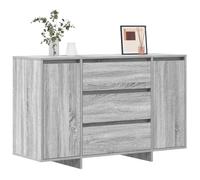 vidaXL Buffet bas Gris Sonoma – 2 portes 3 tiroirs – Bois d'ingénierie