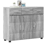 vidaXL Buffet Gris Sonoma – Bois d'ingénierie 88,5×30,5×73 cm, Rangement pratique
