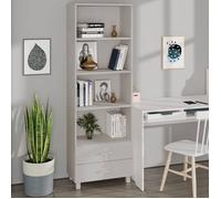 Buffet HAMAR Blanc 60x35x180 cm Bois de pin massif340489