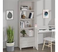 Buffet HAMAR Blanc 60x35x180 cm Bois de pin massif340489