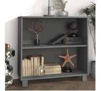 vidaXL Buffet HAMAR Gris foncé 85x35x80 cm Bois massif de pin 340502