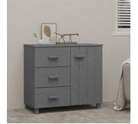 vidaXL Buffet HAMAR Gris foncé 90x40x80 cm Bois massif de pin 340430
