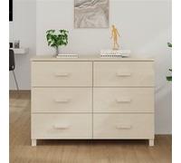 vidaXL Buffet HAMAR Marron miel 113x40x80 cm Bois massif de pin340448 Brun G