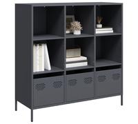 Vidaxl Buffet Haut Anthracite 101,5x39x103,5 Cm Acier Multicolore
