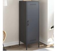 vidaXL Buffet haut anthracite 36x39x113 cm acier, buffet, placard, armoire latérale, armoire, armoire de rangement, armoire 843008