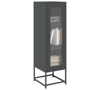 Buffet haut noir 36x39x123 cm acier laminé à froid buffet placard vidaXL