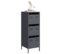 vidaXL Highboard Anthracite 39x35x103,5 cm Acier