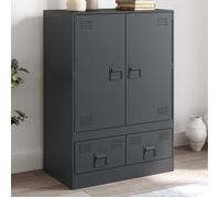 vidaXL Buffet haut anthracite 67x39x95 cm acier