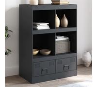 Vidaxl Buffet Haut Anthracite 67x39x95 Cm Acier Gris
