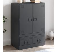 Vidaxl Buffet Haut Anthracite 67x39x95 Cm Acier Gris