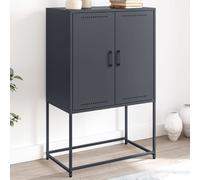 Vidaxl Buffet Haut Anthracite 68,5x38,5x107 Cm Acier Multicolore