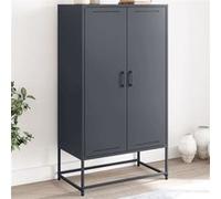 vidaXL Buffet haut anthracite 68,5x38,5x123,5 cm acier846496 Gris G