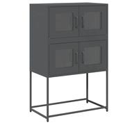 vidaXL Buffet Haut Anthracite 68x39x107 cm Acier