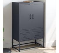 Vidaxl Buffet Haut Anthracite 68x39x111,5 Cm Acier Laminé À Froid Multicolore
