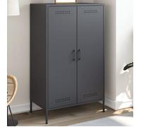 Buffet haut anthracite 68x39x113 cm acier842966