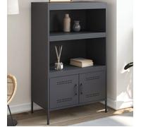 vidaXL Buffet haut 842972 68x39x113 cm acier anthracite